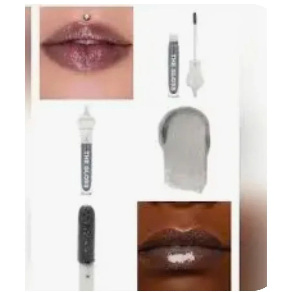 Jeffree Star Cosmetics The Gloss Six Feet Under Black Glitter Lip Gloss NIB